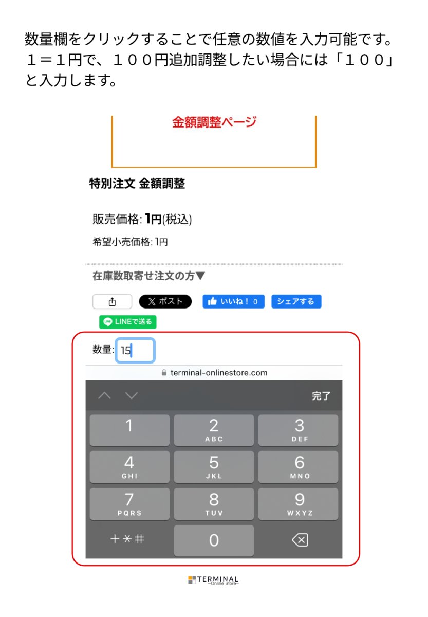 画像3: 特別注文 金額調整 (3)