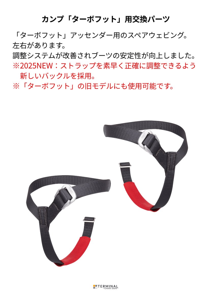 C.A.M.P. (Camp Safety) Spare Webbing for Turbofoot カンプ ターボフット用スペアウェビング 5000776 概要