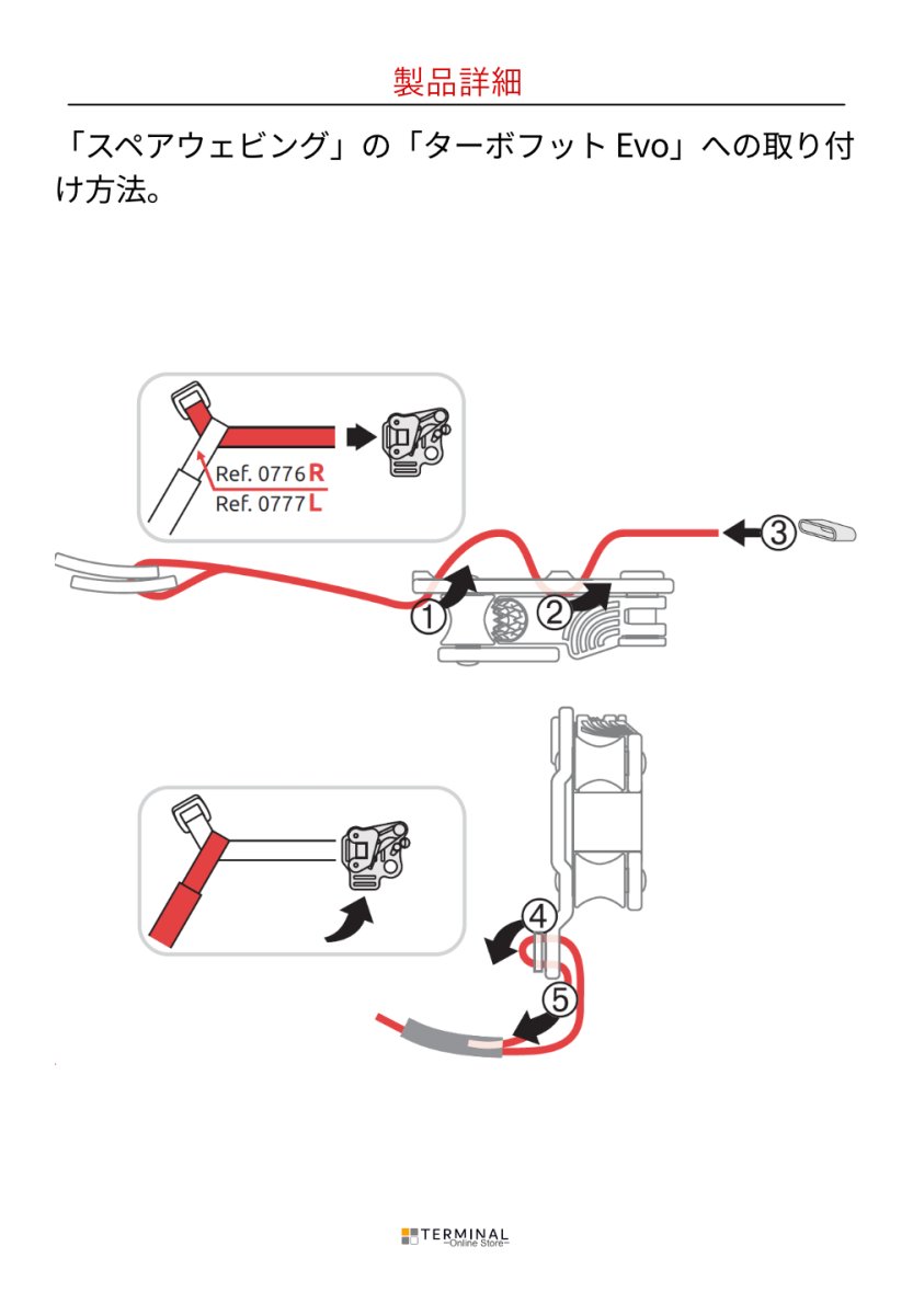 C.A.M.P. (Camp Safety) Spare Webbing for Turbofoot カンプ ターボフット用スペアウェビング 5000776
