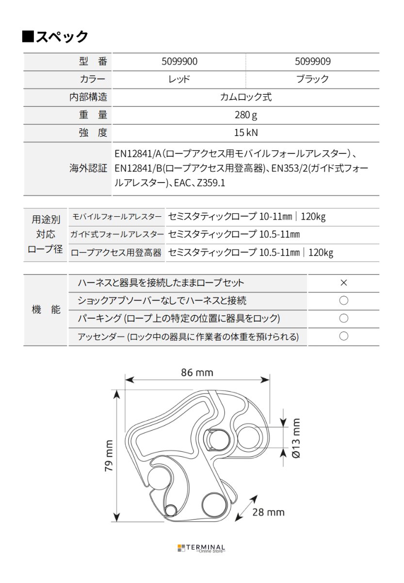 C.A.M.P. (Camp Safety) GOBLIN カンプ ゴブリン ブラック 5099909