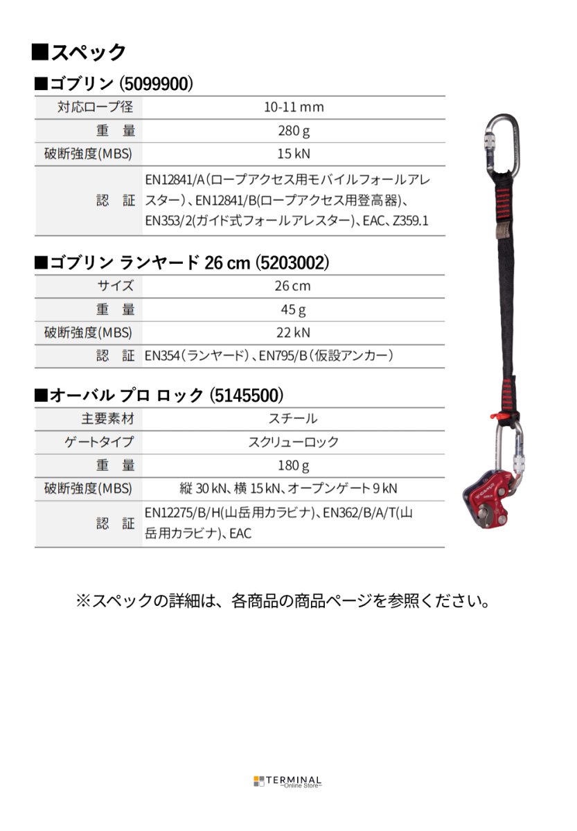 C.A.M.P. (Camp Safety) Goblin Kit Lanyard カンプ ゴブリン キット ランヤード 26cm 5099906