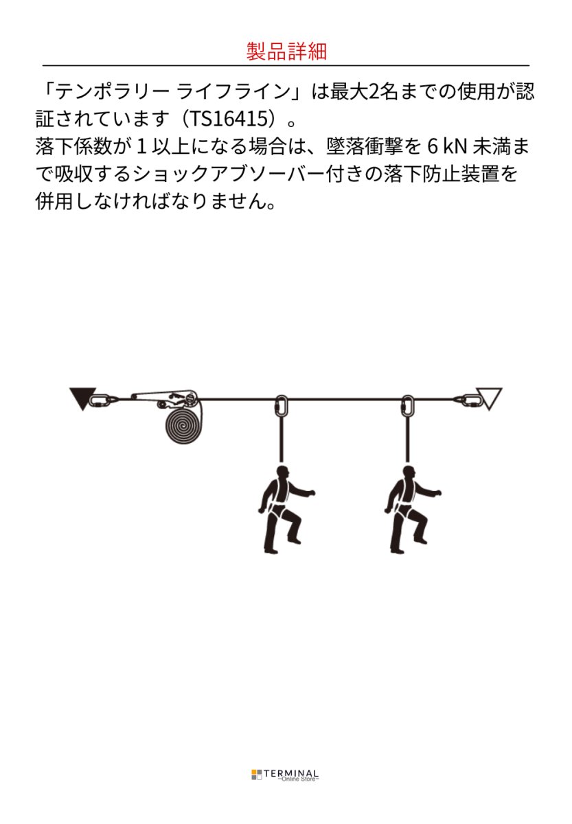 C.A.M.P. (Camp Safety) Cable Ladder カンプ テンポラリー ライフライン 5109500