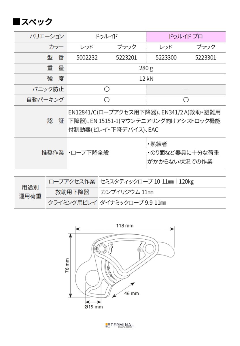 C.A.M.P. (Camp Safety) Druid Pro カンプ ドゥルイド プロ ブラック 5223301