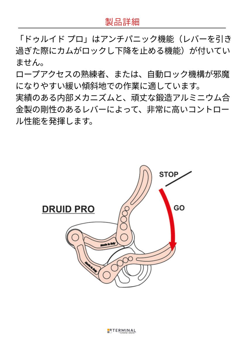 C.A.M.P. (Camp Safety) Druid Pro カンプ ドゥルイド プロ ブラック 5223301