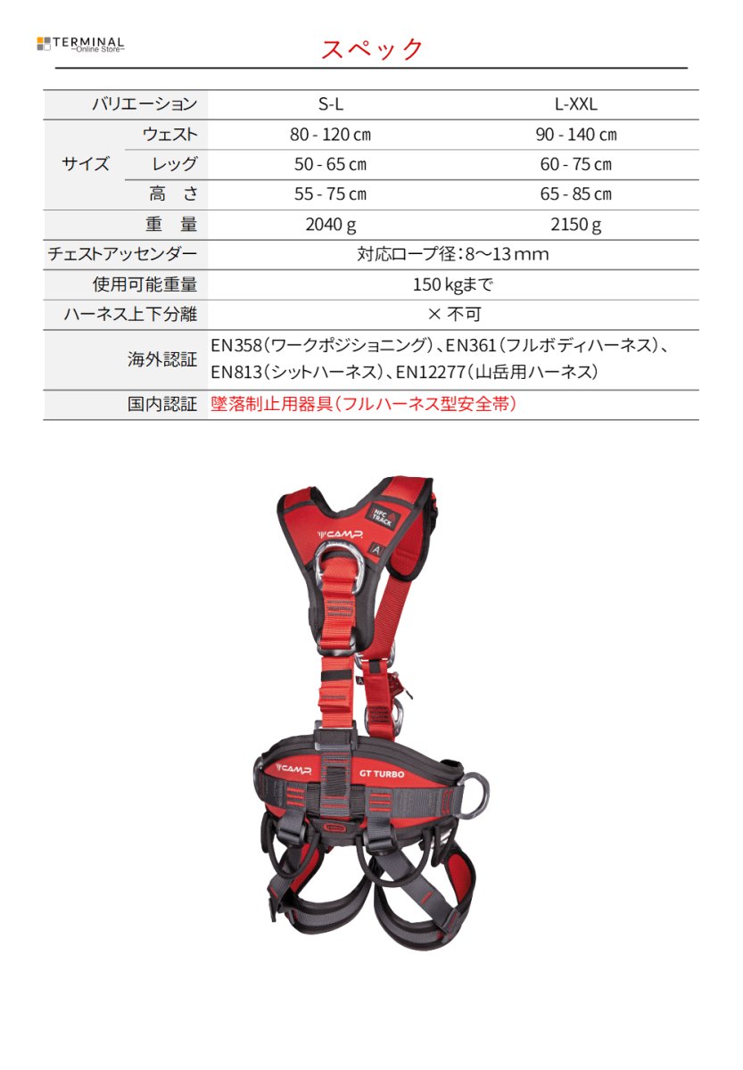 C.A.M.P. (Camp Safety) GT Turbo カンプ GT ターボ 5278001