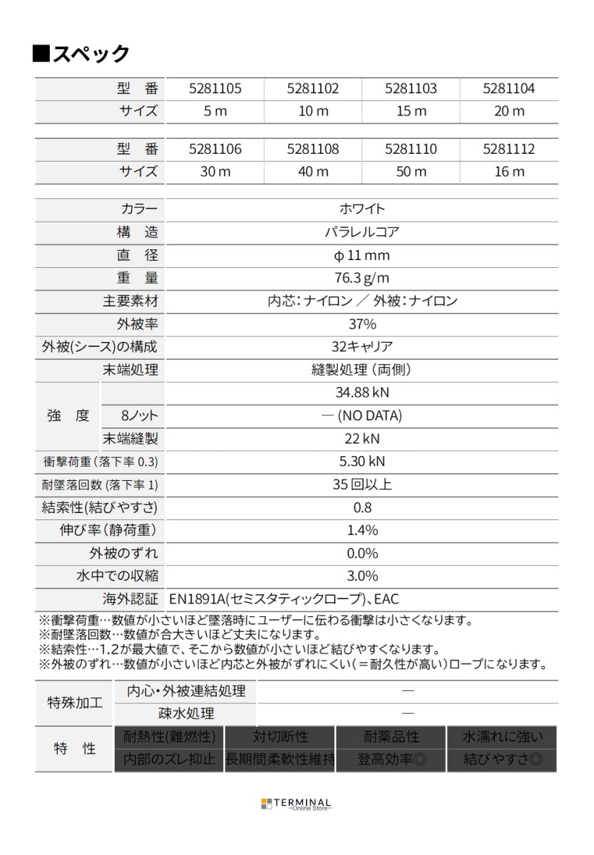C.A.M.P. (Camp Safety) IRIDIUM WITH LOOPS カンプ イリジウム 11 mm ループ付き 5281105