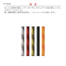 画像2: 【取り寄せ】 C.A.M.P. カンプ イリジウム 11 mm ブラック 特注ロープ [60〜190m / 10m単位] 国内正規品 (2)