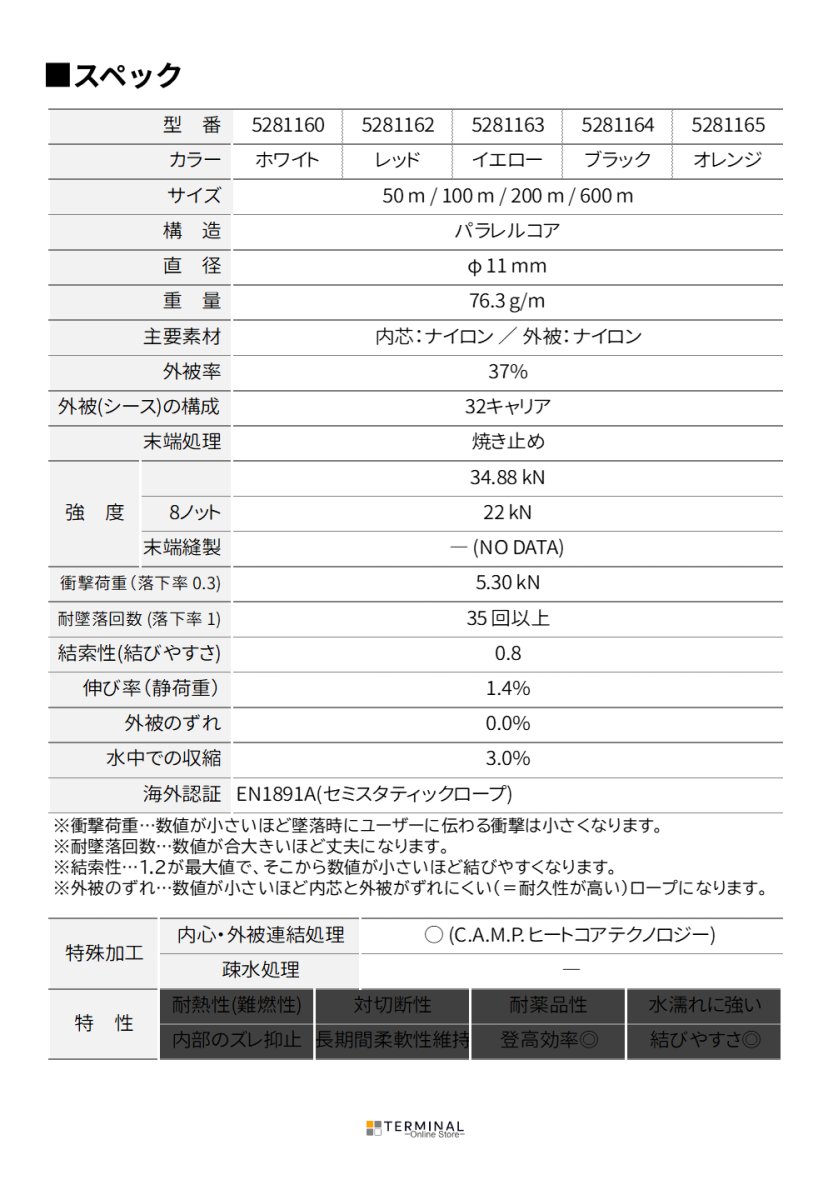 C.A.M.P. (Camp Safety) IRIDIUM カンプ イリジウム 11 mm (メーカー規格品) 5281160