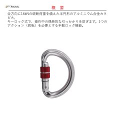 画像2: 【取り寄せ】 C.A.M.P. カンプ トライアド ロック スクリューゲート 国内正規品 (2)