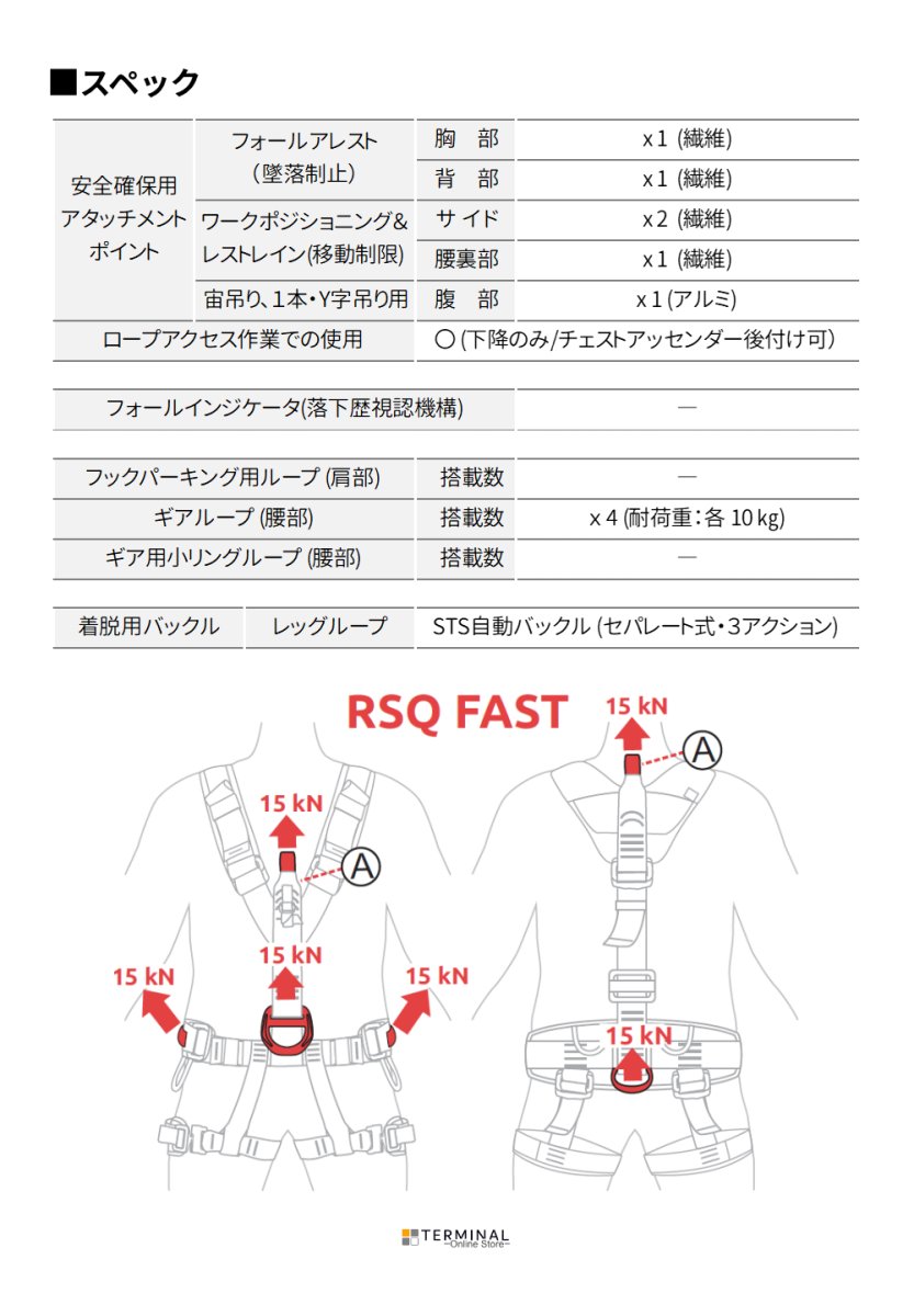 C.A.M.P. (Camp Safety) RSQ FAST カンプ RSQ FAST 5319800