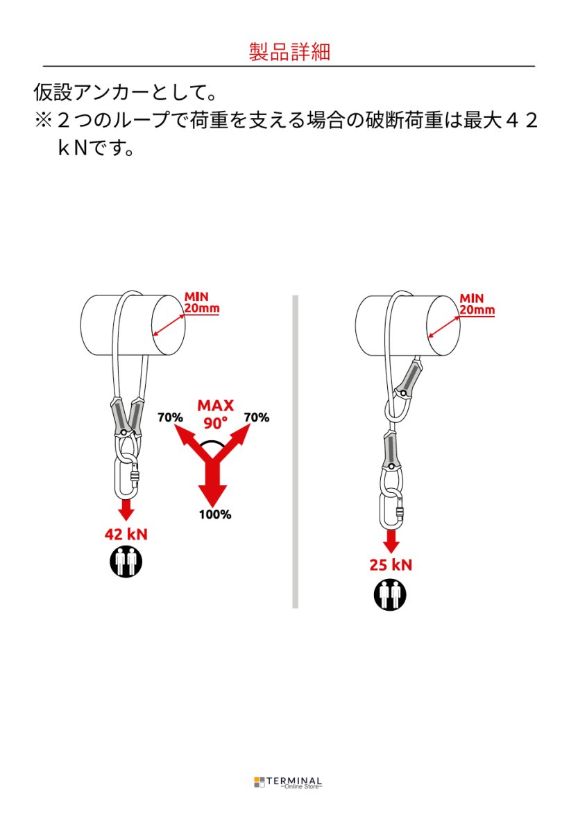 C.A.M.P. (Camp Safety) Anchor Cable カンプ アンカー ケーブル 5337605