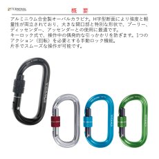 画像2: 【取り寄せ】 C.A.M.P. カンプ オーバル XL スクリューゲート 国内正規品 (2)