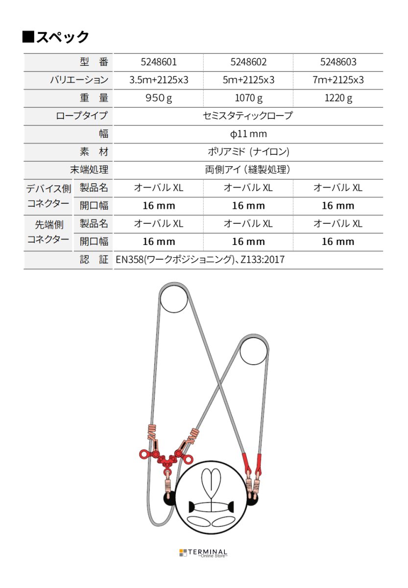 C.A.M.P. (Camp Safety) GYRO LANYARD DOUBLE カンプ ジャイロ ランヤード ダブル 5286401