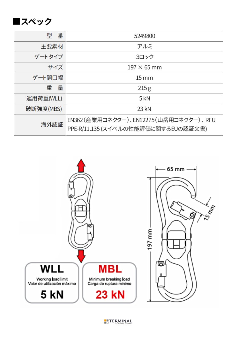 C.A.M.P. (Camp Safety) ENIGMA 3LOCK DOUBLE カンプ エニグマ3ロックダブル 5249800