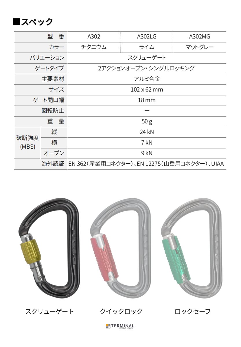 DMM SHADOW ディーエムエム シャドー スクリューゲート A302