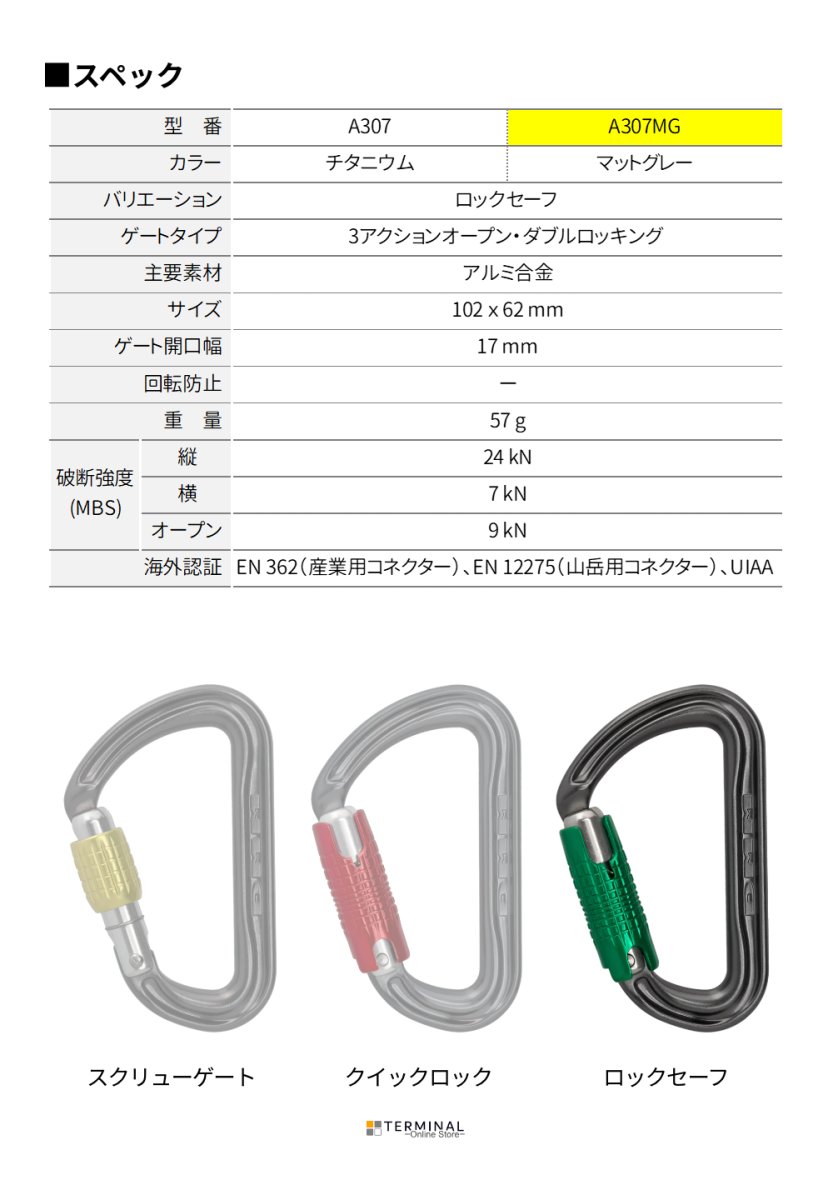 DMM SHADOW ディーエムエム シャドー ロックセーフ マットグレー 	A307MG