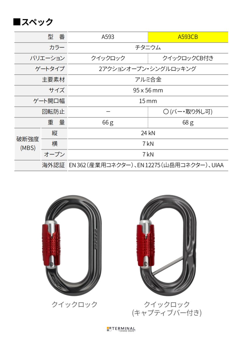 DMM PerfectO ディーエムエム パーフェクト O(オー) キャプティブバー付き クイックロック A593CB