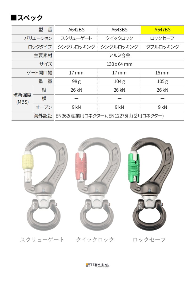 DMM Director Swivel Boss Bow ディーエムエム ディレクター スイベルボス Bow ロックセーフ A647BS