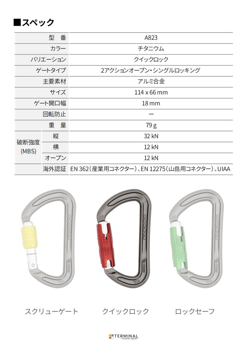 DMM ZODIAC ディーエムエム ゾディアック クイックロック 	A823