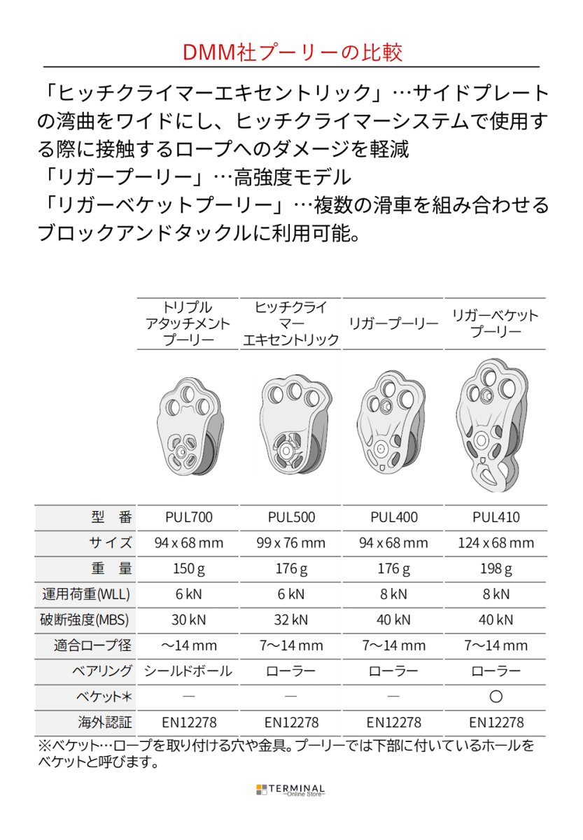 DMM Hitch Climber Eccentric ディーエムエム ヒッチクライマーエキセントリック PUL500