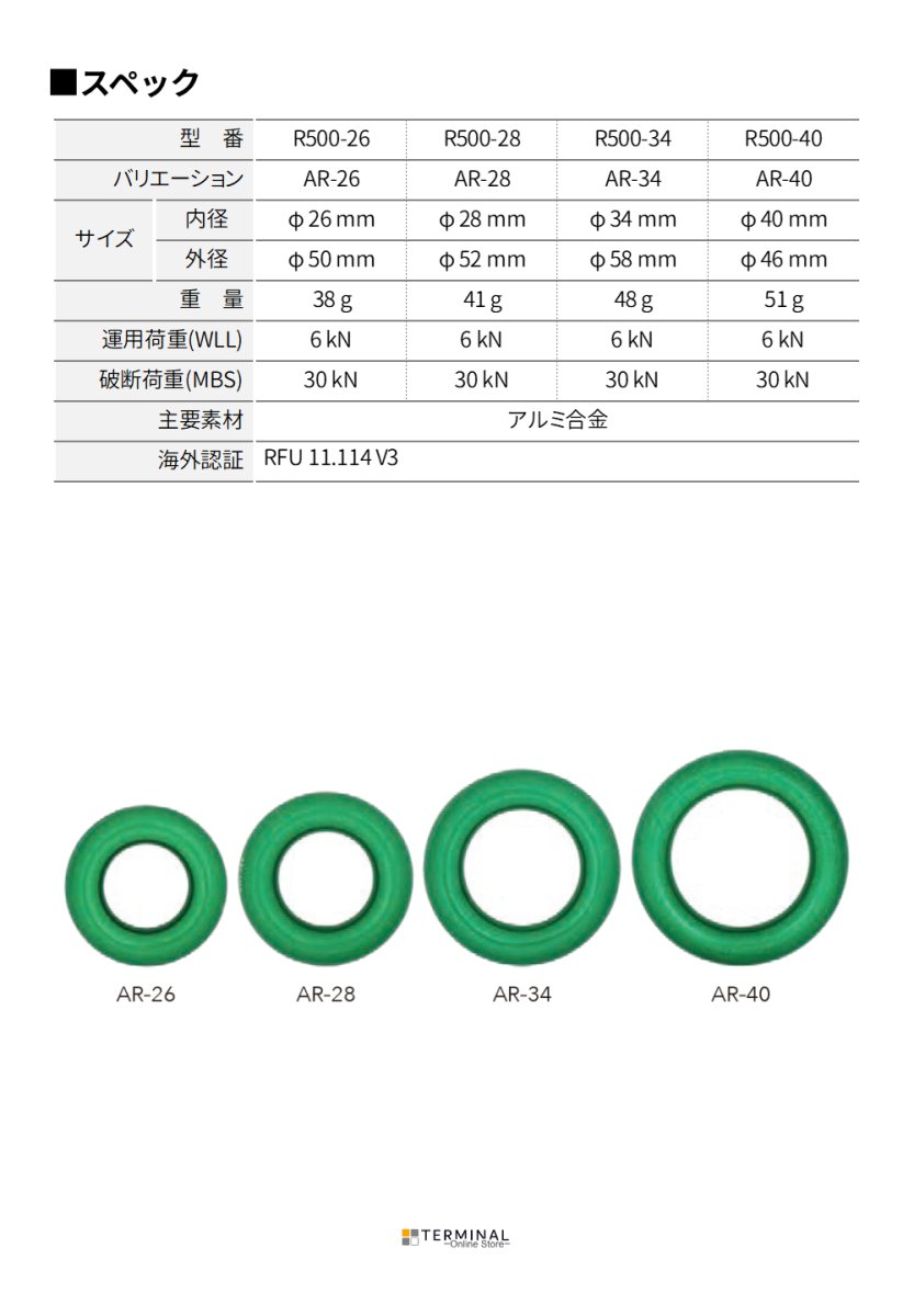 DMM Anchor Ring ディーエムエム アンカーリング R500-26