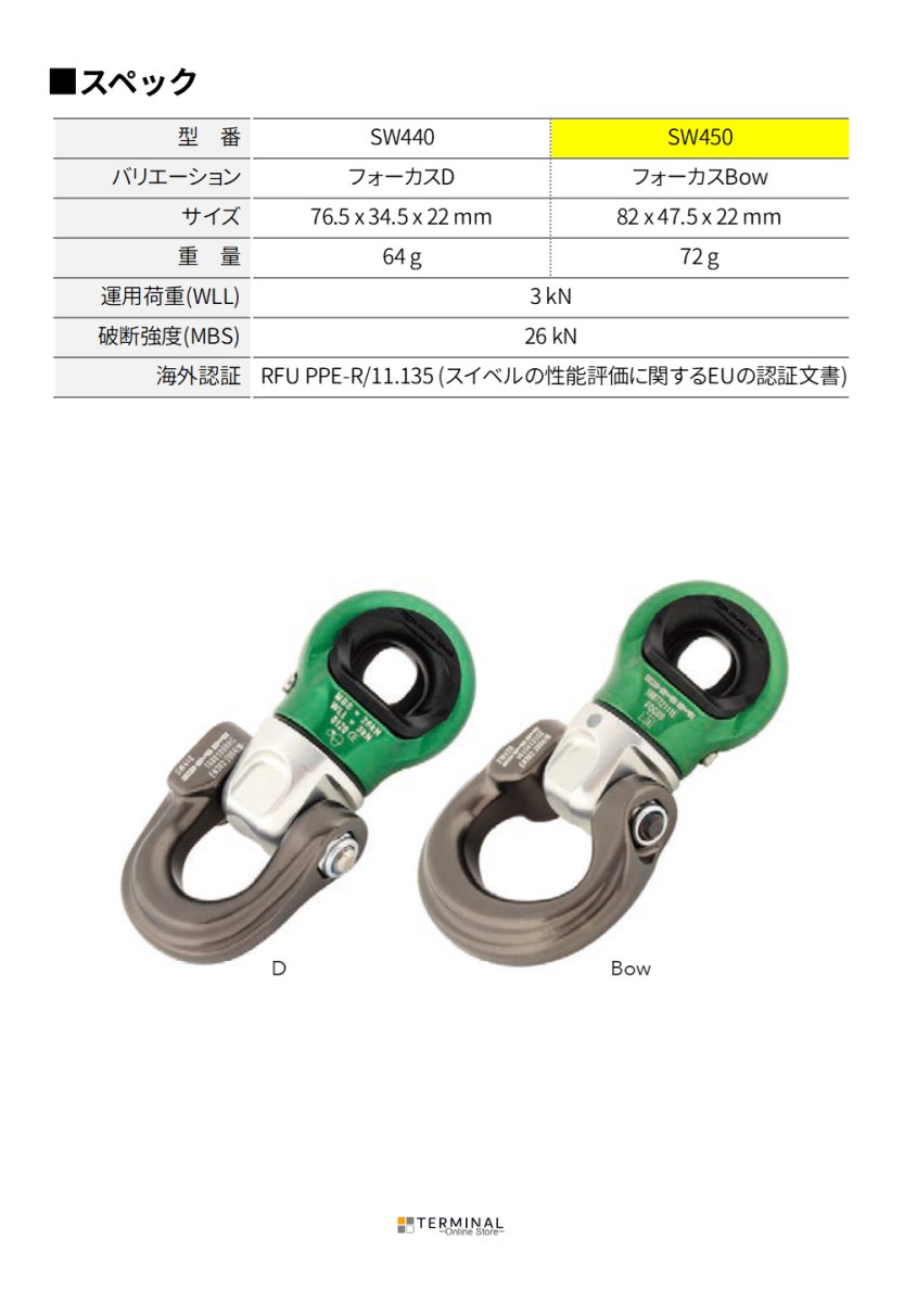 DMM Focus Swivel ディーエムエム フォーカス Bow SW450