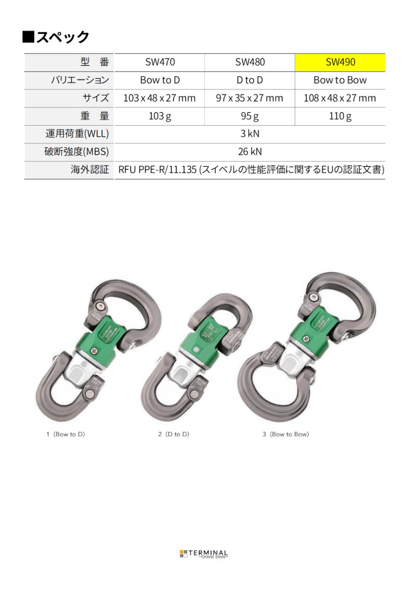 DMM Nexus Swiver ディーエムエム ネクサス 3（Bow to Bow） SW490