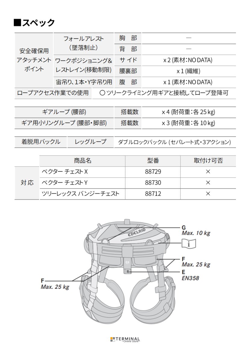 EDELRID TREERAPTOR エーデルリッド ツリーラプター 82024.1