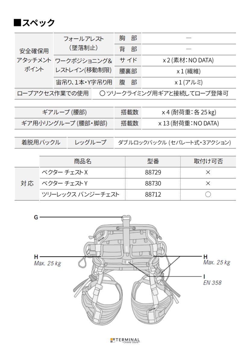 EDELRID TREEREX 2 エーデルリッド ツリーレックス 2 82025.1