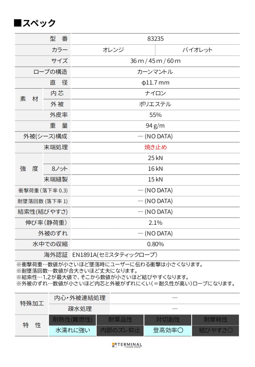 EDELRID WOODPECKER エーデルリッド ウッドペッカー 11.7mm 83235.36m_orange