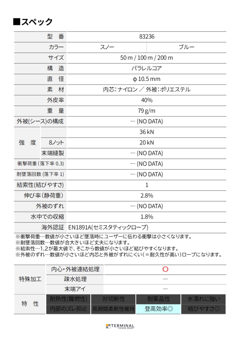 EDELRID PROSTATIC SYNCTEC エーデルリッド プロスタティック シンクテック 10.5 mm 832360500470