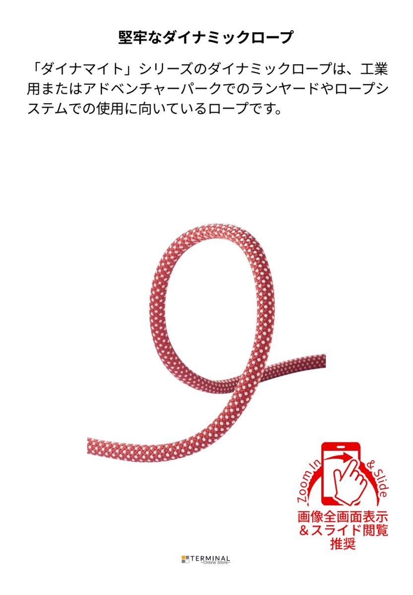 EDELRID DYNAMITE エーデルリッド ダイナマイト 11 mm 83241.50m_red 概要