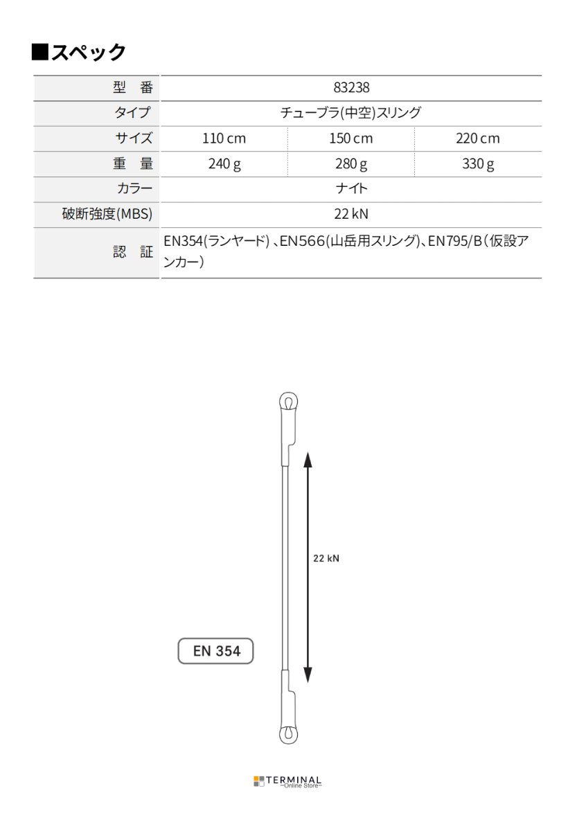 EDELRID MATCH SLING エーデルリッド マッチスリング 20 mm 88176.110