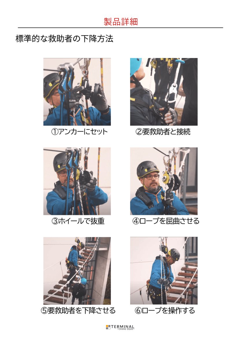 EDELRID SAFE DESCENT PRO エーデルリッド セーフ ディッセント プロ 10.5mm 88231.30m