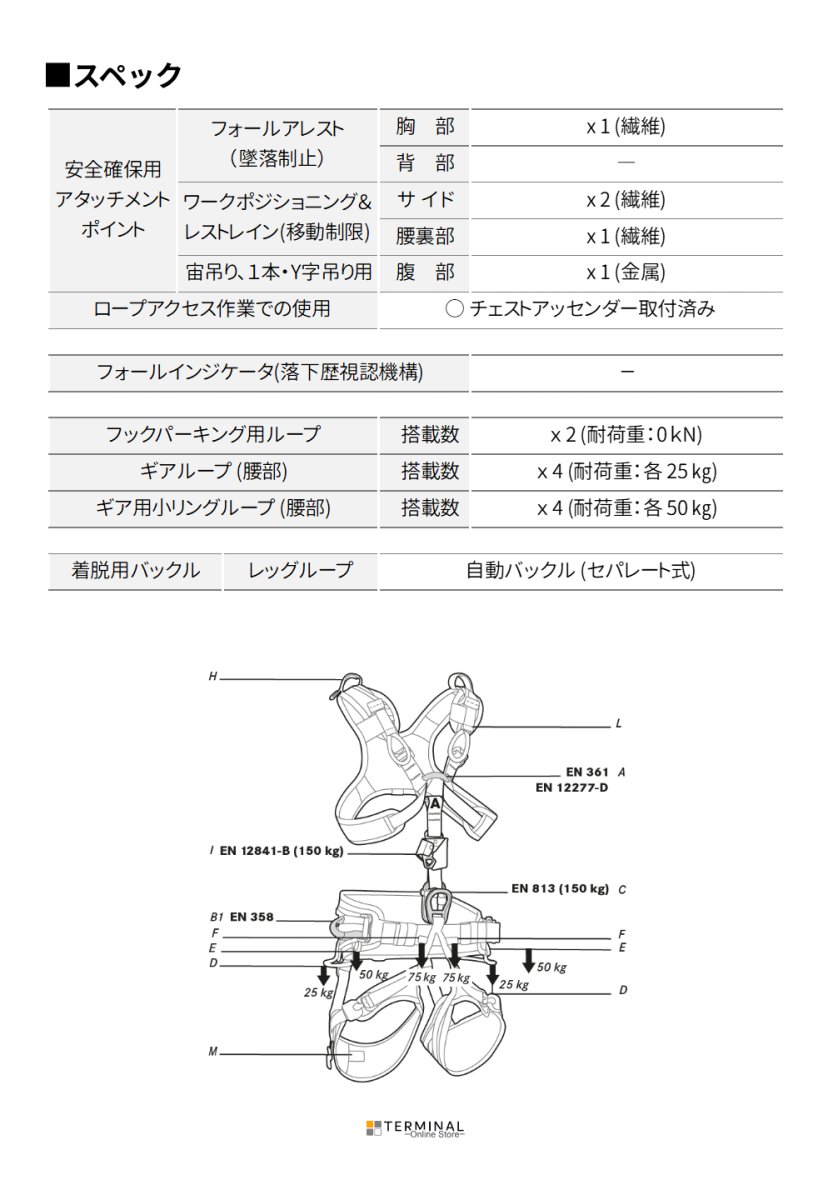 EDELRID VECTOR X エーデルリッド ベクター X 887270142190