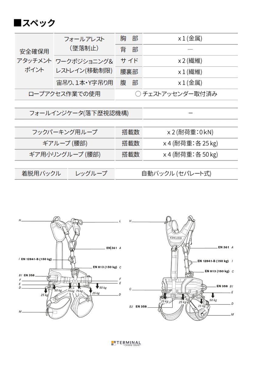 EDELRID VECTOR Y エーデルリッド ベクター Y 887280142190