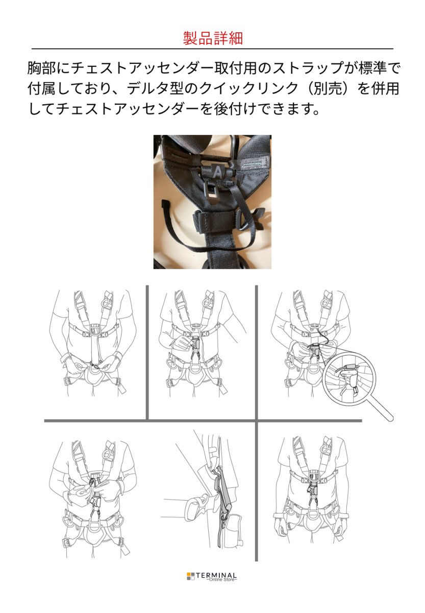 画像12: 【受注発注商品】 EDELRID エーデルリッド バーティック トリプル ロック ブラック 国内正規品 (12)
