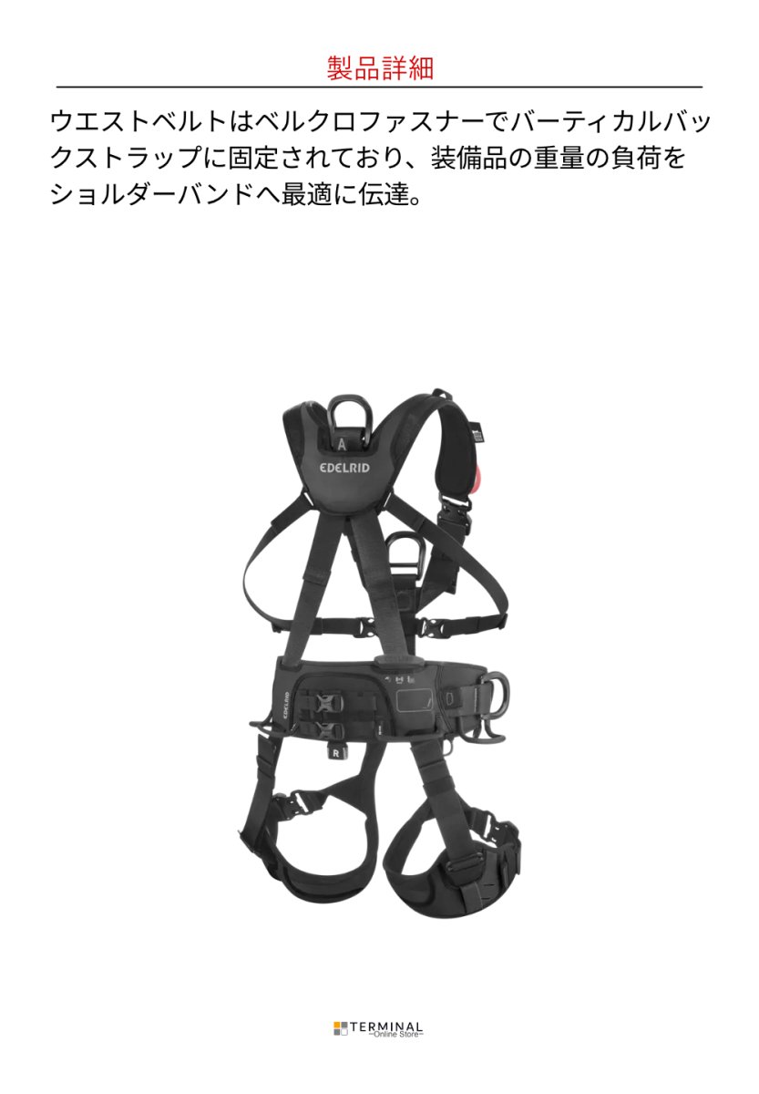 EDELRID VERTIC TRIPLE LOCK エーデルリッド バーティック トリプル ロック ブラック 887330140170