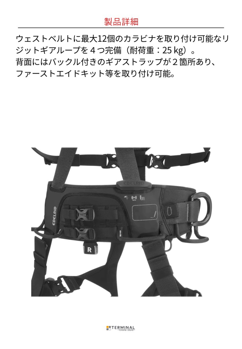 EDELRID VERTIC TRIPLE LOCK エーデルリッド バーティック トリプル ロック ブラック 887330140170