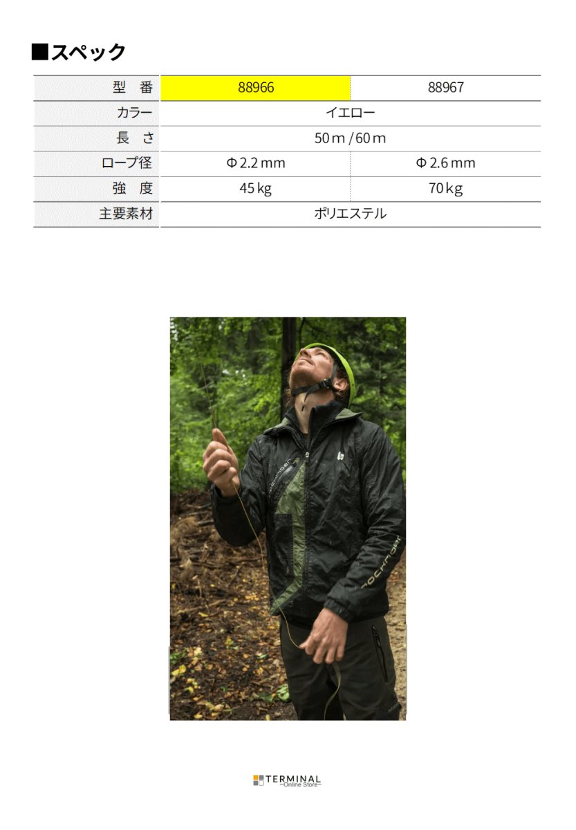 EDELRID THROW LINE エーデルリッド スローライン 2.2 mm 889660501000