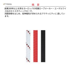 画像2: 【受注発注商品】 edelweiss エーデルワイス セミスタティックロープ 9 mm 国内正規品 (2)