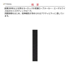 画像2: 【受注発注商品】 edelweiss エーデルワイス セミスタティックロープ 11 mm ブラック 国内正規品 (2)