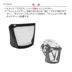 画像2: 【受注発注商品】 KASK カスク プラズマシリーズ用メッシュバイザー 国内正規品 (2)