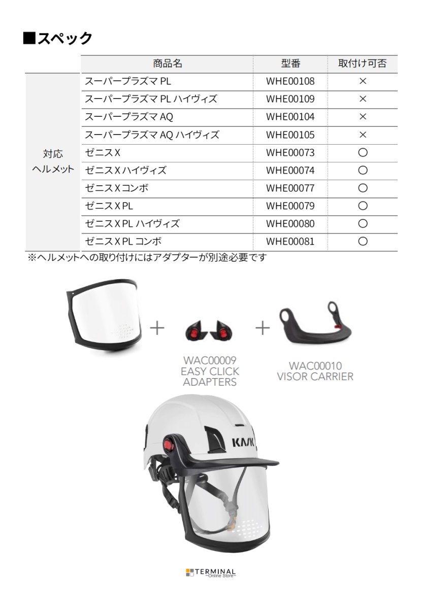 KASK ZEN FF VISOR for ZENITH カスク ゼニスシリーズ用フルフェイス・エアーバイザー スモーク KK0126