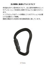 画像2: 【受注発注商品】 singing rock シンギングロック ヘクター トリプルロック ブラック 国内正規品 (2)