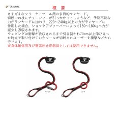 画像2: 【受注発注商品】 Teufelberger トゥーフェルベルガー アンチショック・ツールランヤード（チェンソー・ランヤード） 国内正規品 (2)