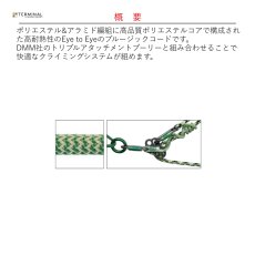 画像2: 【受注発注商品】 Teufelberger トゥーフェルベルガー オーシャン ポリエステル e2e 8 mm 国内正規品 (2)