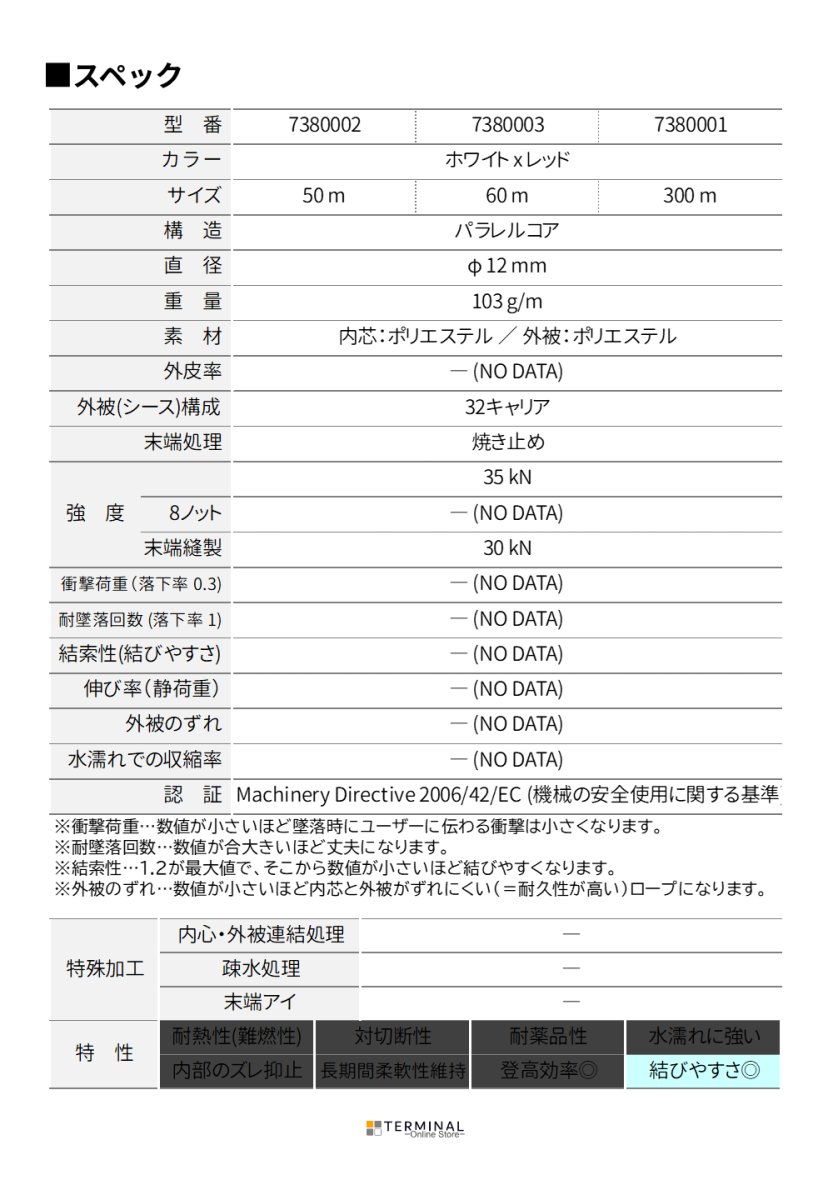 Teufelberger Sirius Bull Rope トゥーフェルベルガー シリウス ブルロープ 12 mm 7380002