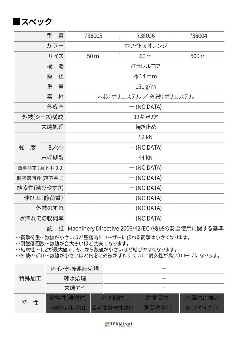 Teufelberger Sirius Bull Rope トゥーフェルベルガー シリウス ブルロープ 14 mm 7380005